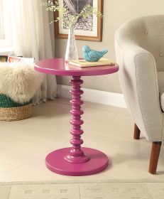 ACME Acton Accent Table, Purple AC01196