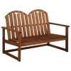 4 Piece Patio Lounge Set Solid Acacia Wood