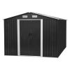 8'x12'ft Tool Shed - Charcoal Black