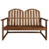 4 Piece Patio Lounge Set Solid Acacia Wood