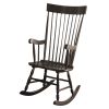 Black Spindle Back Rocking Chair